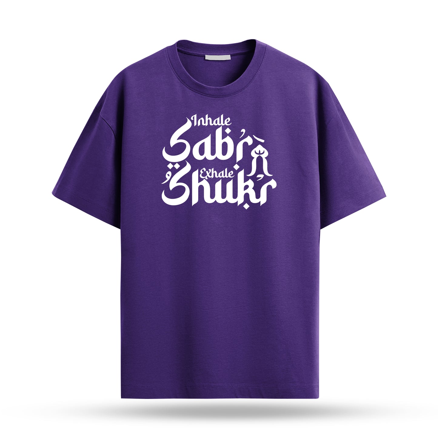 Sabr Shukr Regular 180Gsm T-Shirt (Black, Red, Navy Blue, Purple)